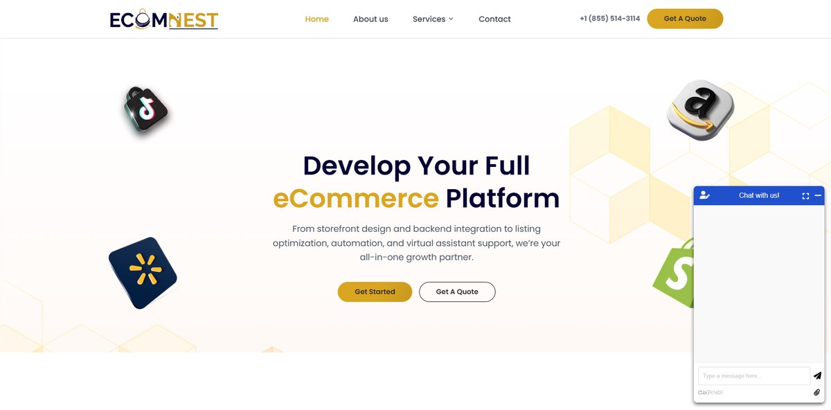 A live AI chatbot built by The Digital Penguin on a client's e-commerce website