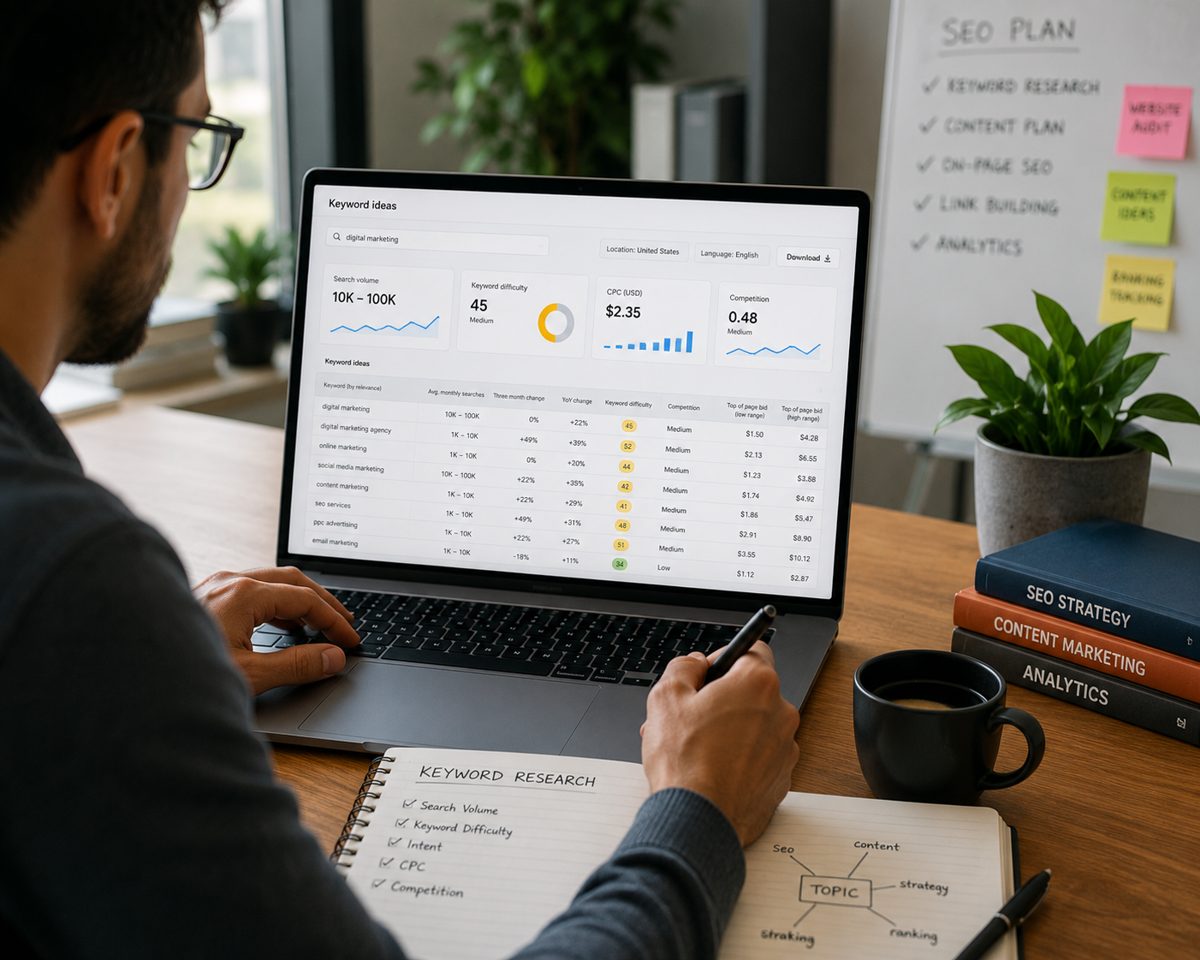Keyword Research service by The Digital Penguin