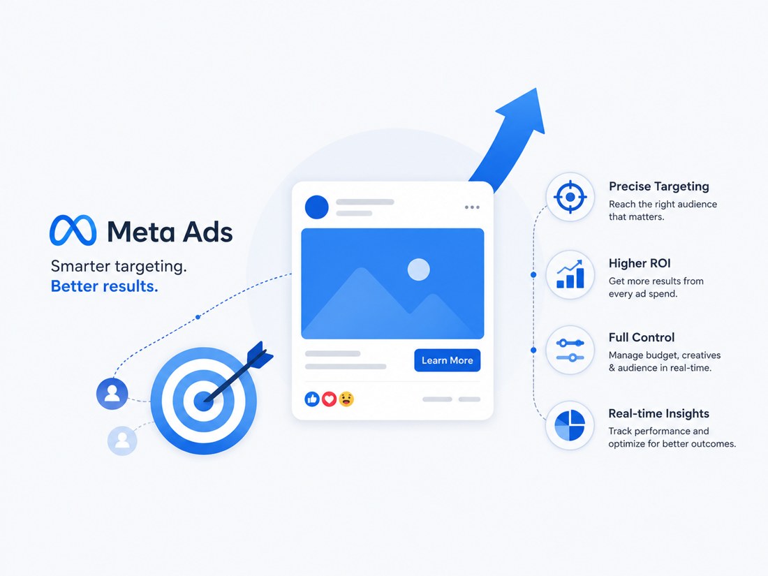 Meta Ads — precise targeting, higher ROI, full control, real-time insights
